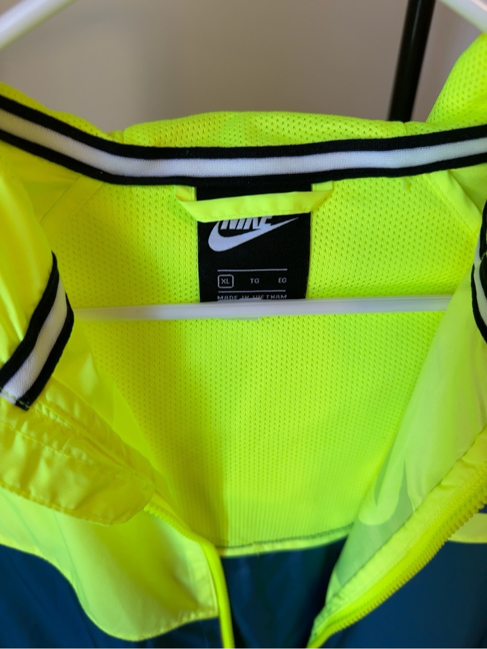 Nike High-Vis Yellow and Teal Track Jacket